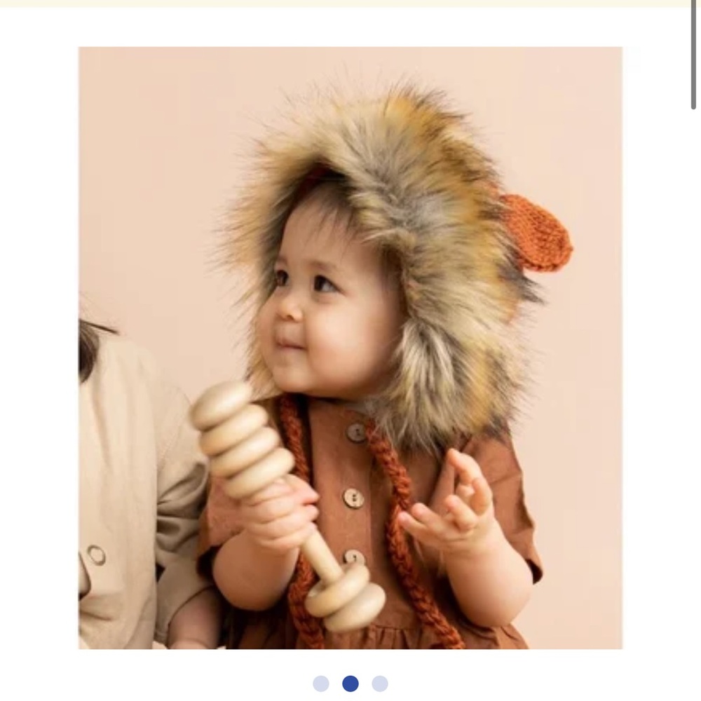 Lion Bonnet | The Blueberry Hill Lennon Lion Bonnet w/ Faux Fur Cinnamon